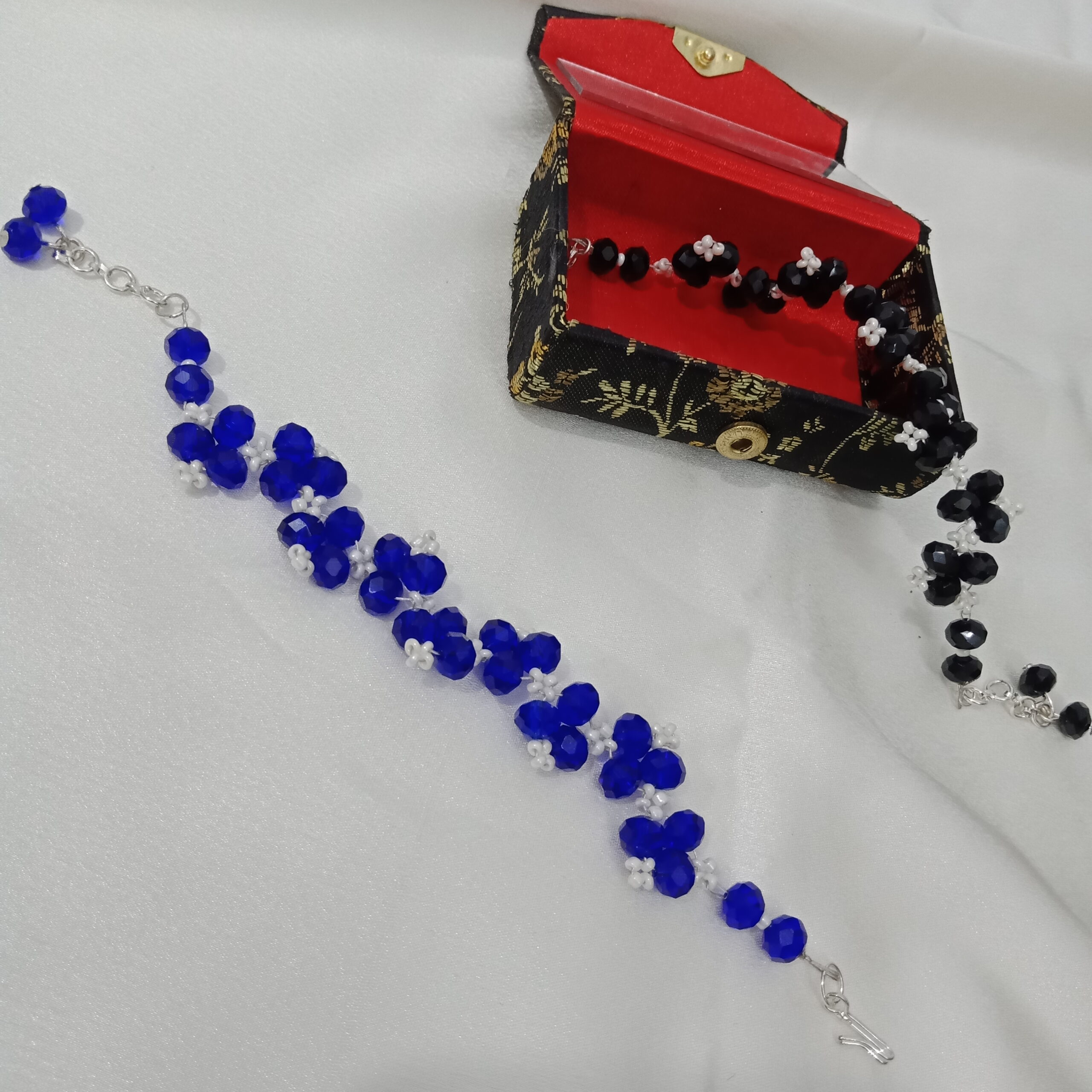 navy blue crystal bracelet