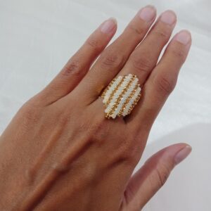 White and Brown ring