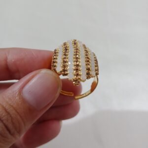 White and Brown ring